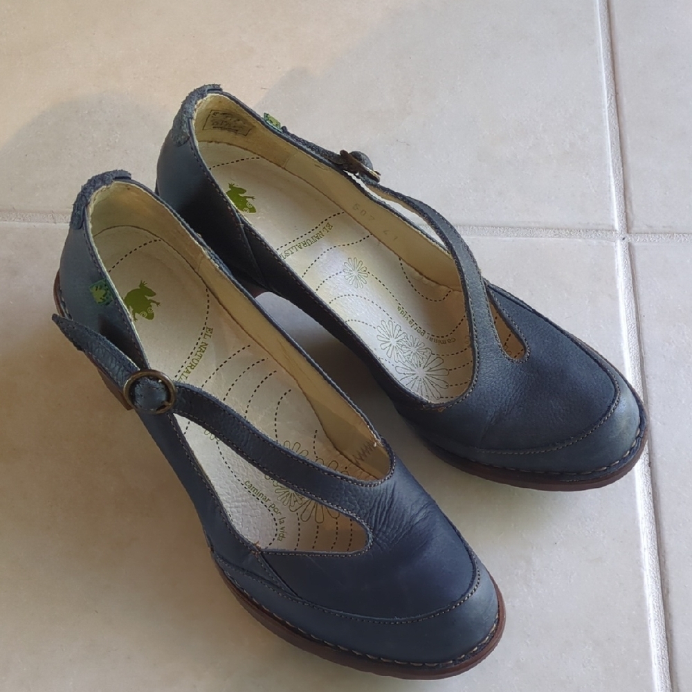 El Naruralista Pumps Mary Jane Women's Blue Pumps Sz 41/ US 10